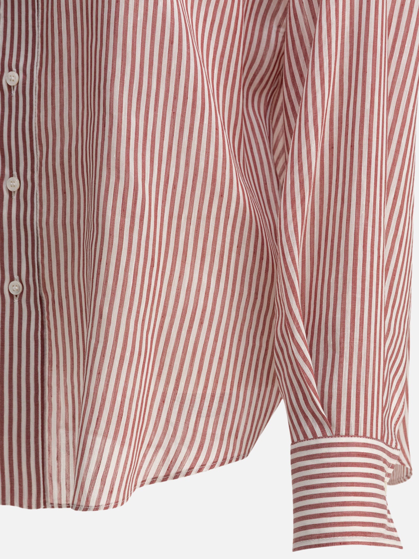 Casual shirts Striped  Bordeaux - Brunello Cucinelli Women | PDP | VIETTI Online Store | Zoom-Modal_4
