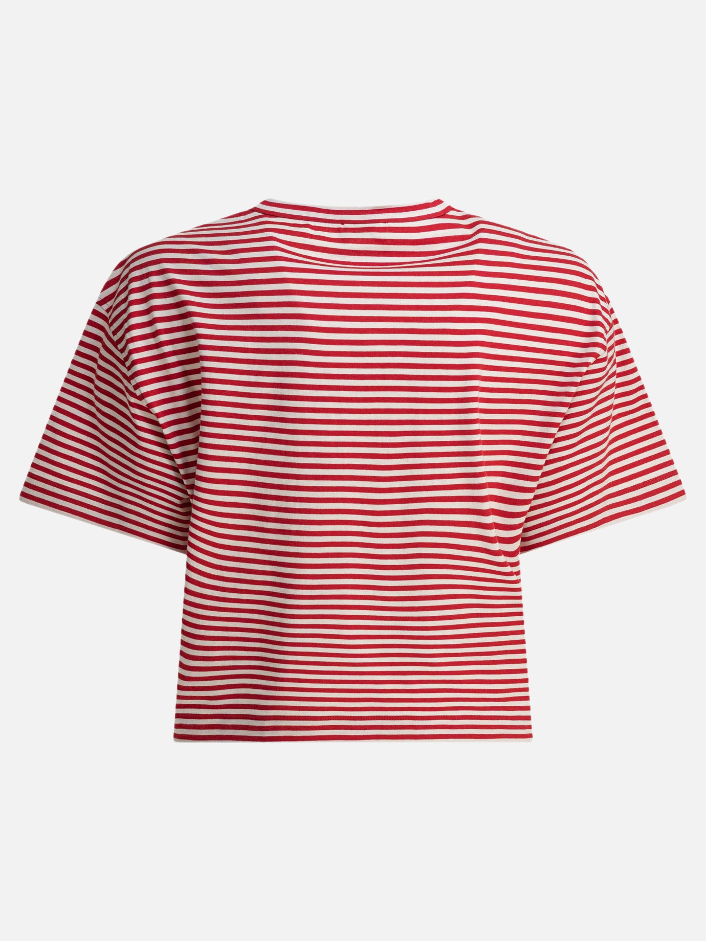 Crewneck t-shirts Striped  Red - Brunello Cucinelli Women | PDP | VIETTI Online Store | thumbnail_2