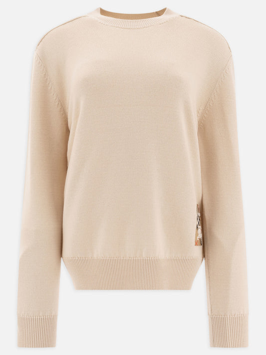Burberry Wool crew neck sweater 12604738_M Beige 1