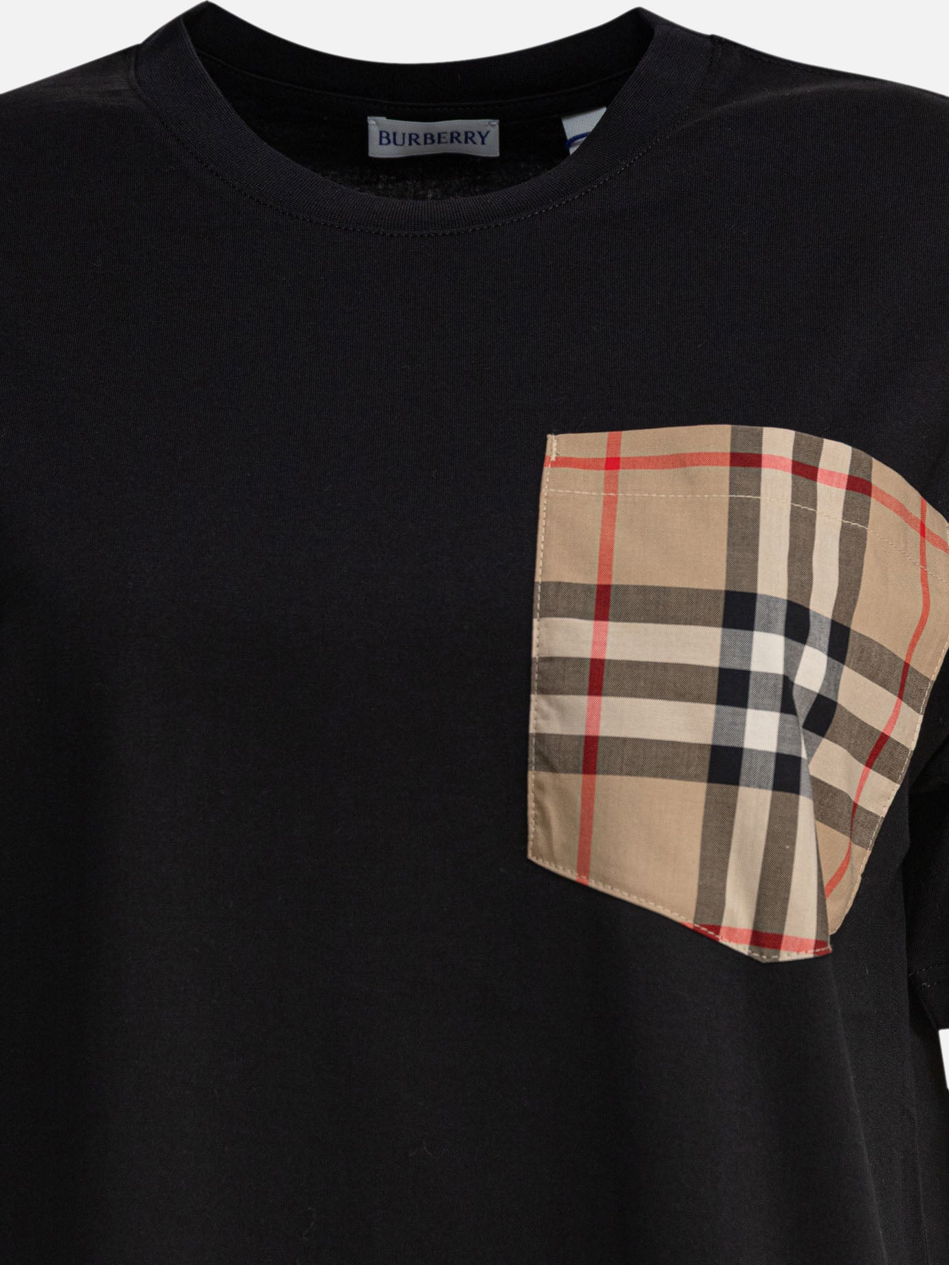 Burberry Cotton crew neck T-shirt Black