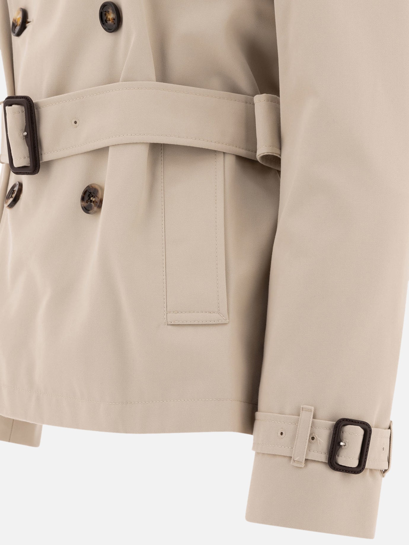 Burberry Cotton blend trench jacket 14972264_08 Brown thumbnail_4