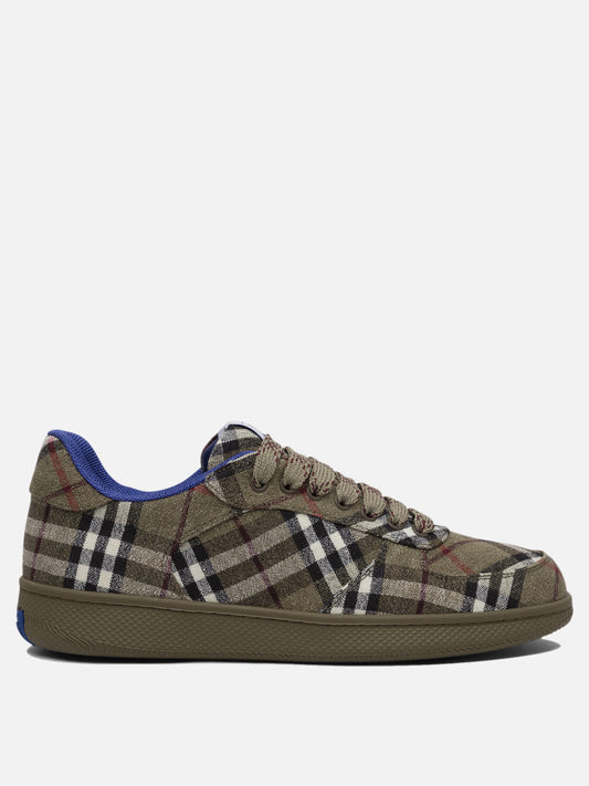 Burberry "Terrace Check" Sneakers 13333978_42 Green 1