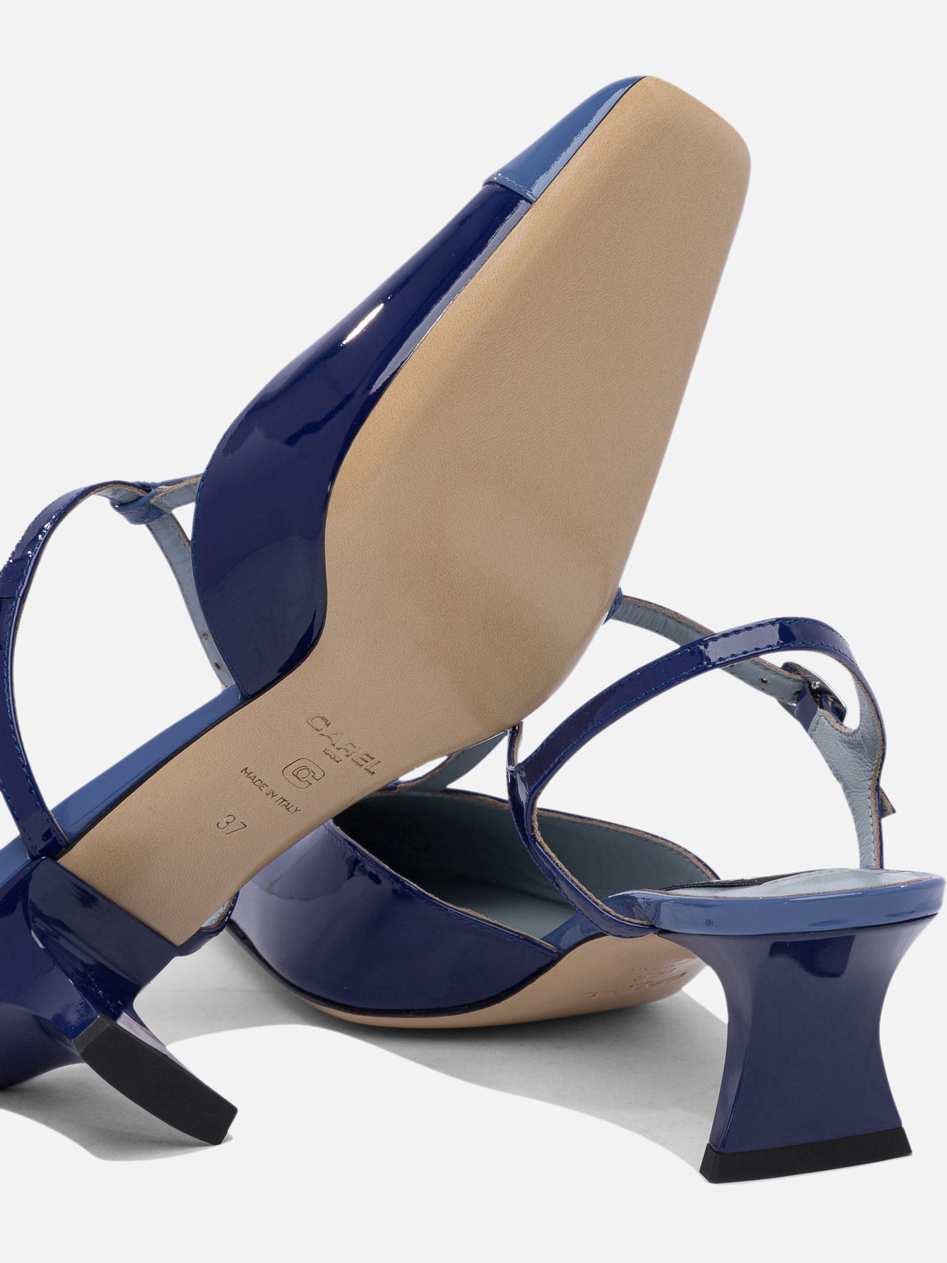 Heeled sandals 100% calf leather - 100% calf  Blue - Carel Women | PDP | VIETTI Online Store | thumbnail_5