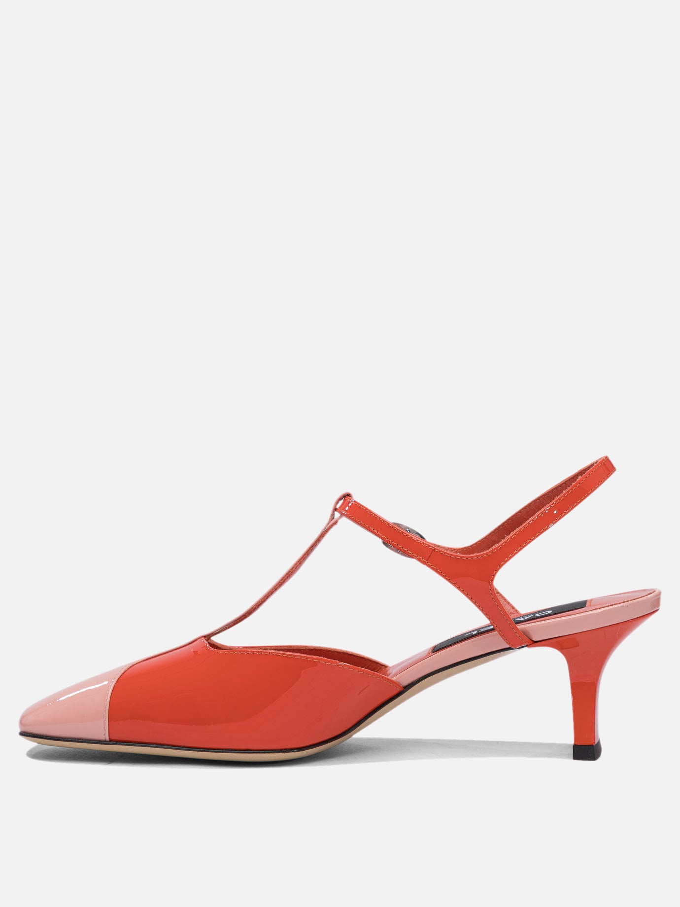 Heeled sandals 100% calf leather - 100% calf  Red - Carel Women | PDP | VIETTI Online Store | thumbnail_3