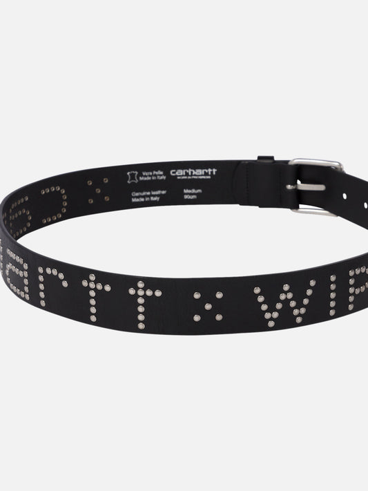 Carhartt WIP "Script Studs" Belt 18427422_S Black 2