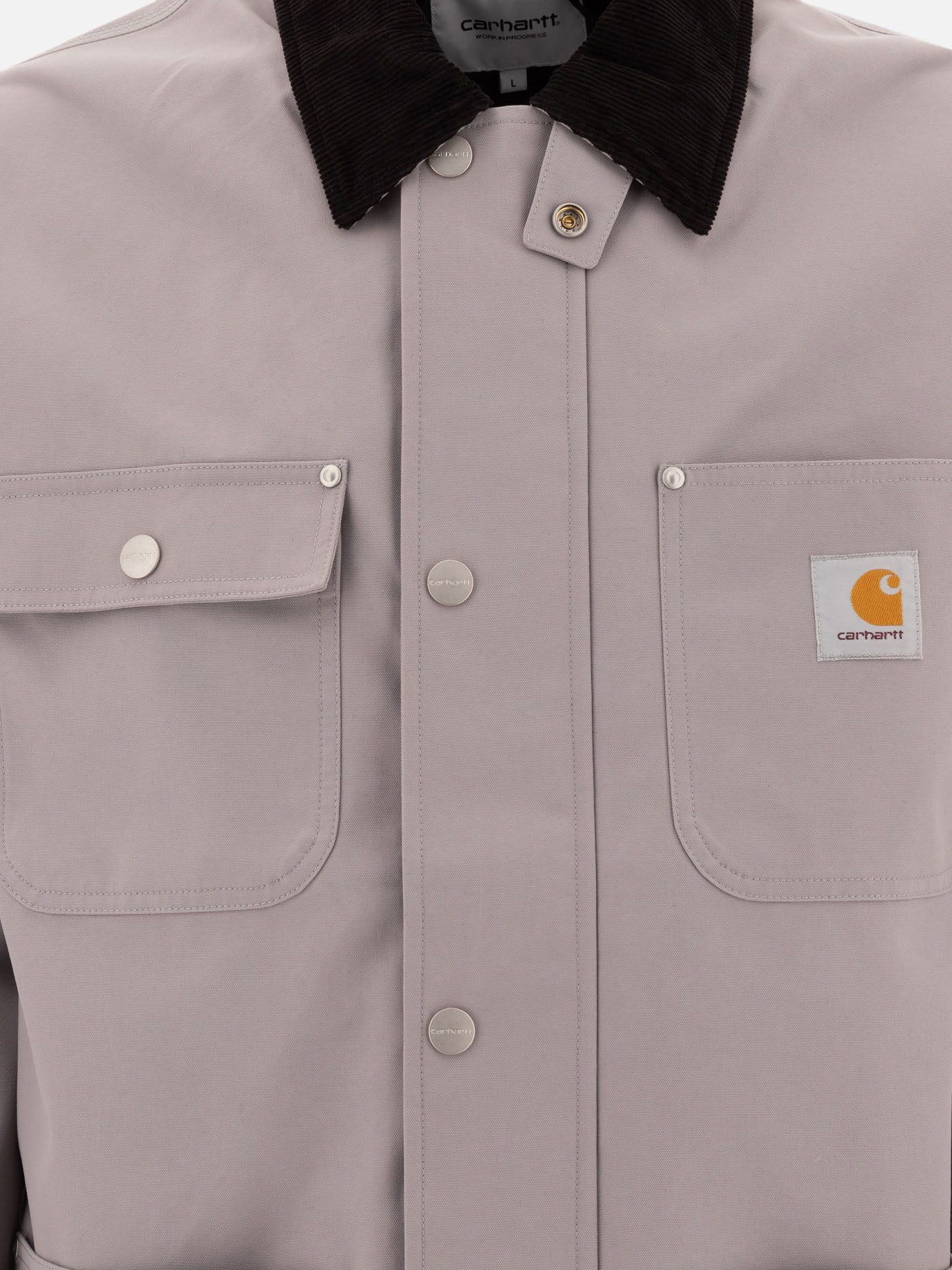 Quilted & Utility Jackets Logo  Grey - Carhartt WIP Men | PDP | VIETTI Online Store | Zoom-Modal_3
