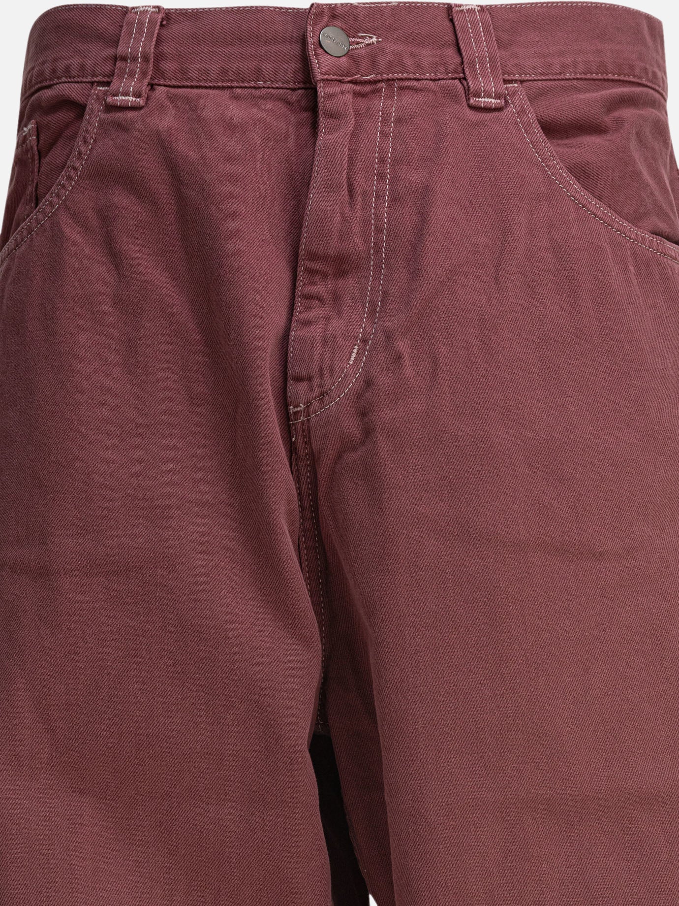 Wide-leg jeans Solid colour  Bordeaux - Carhartt WIP Men | PDP | VIETTI Online Store | Zoom-Modal_3
