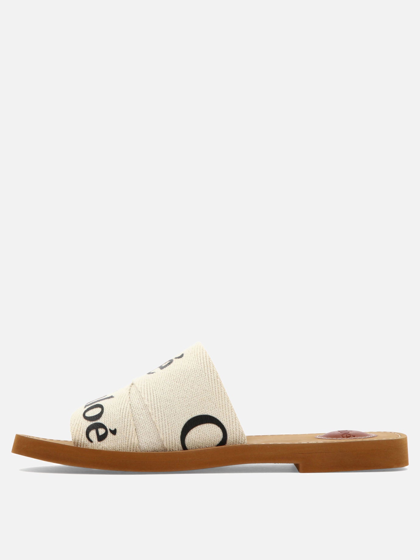 Flat sandals 90% linen 10% polyester - 100% ethylene vinyl acetate  White - Chloé Women | PDP | VIETTI Online Store | Zoom-Modal_3
