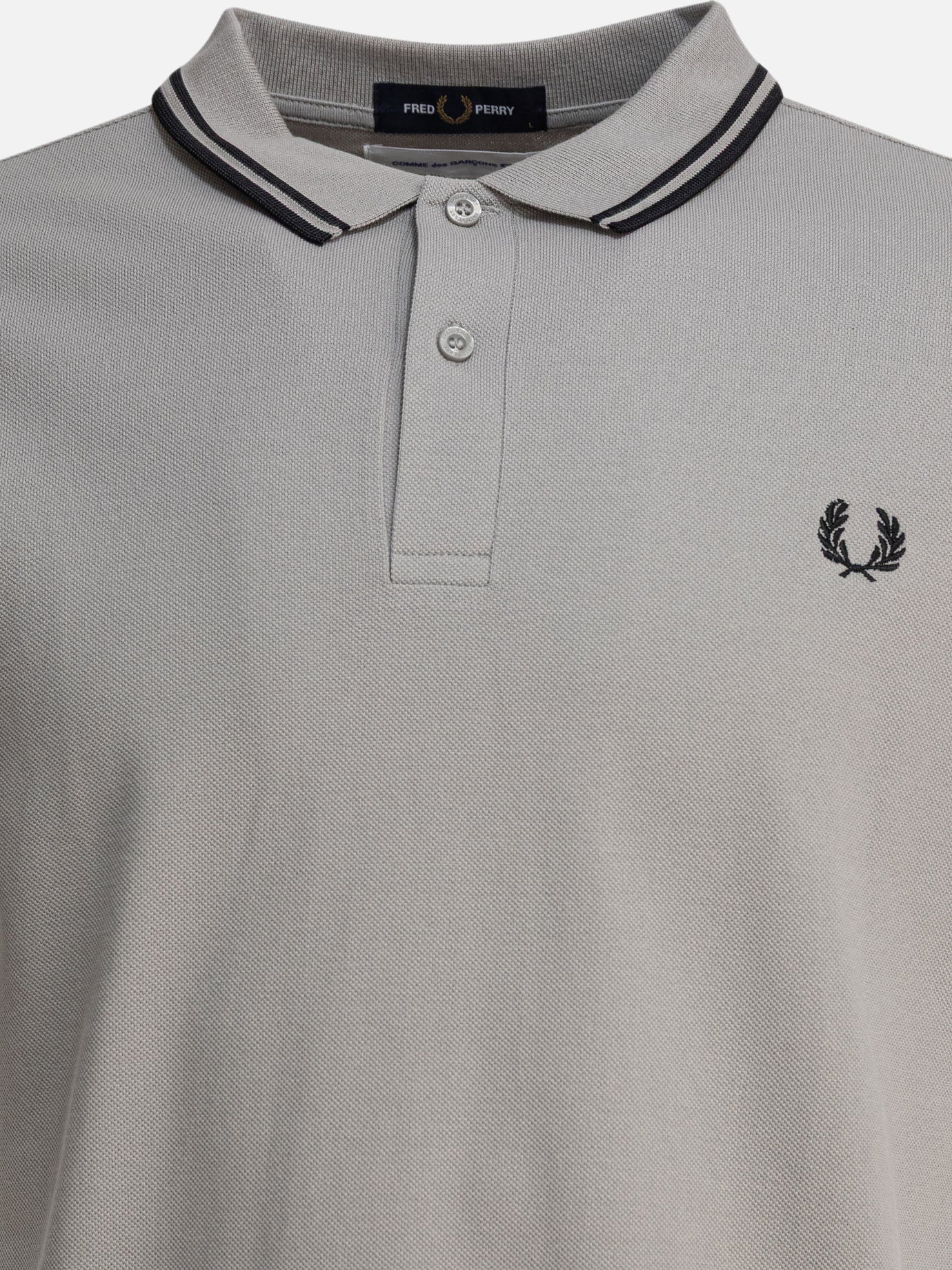 Polo shirts with buttons Solid colour  Grey - Comme Des Garçons Shirt Men | PDP | VIETTI Online Store | thumbnail_3