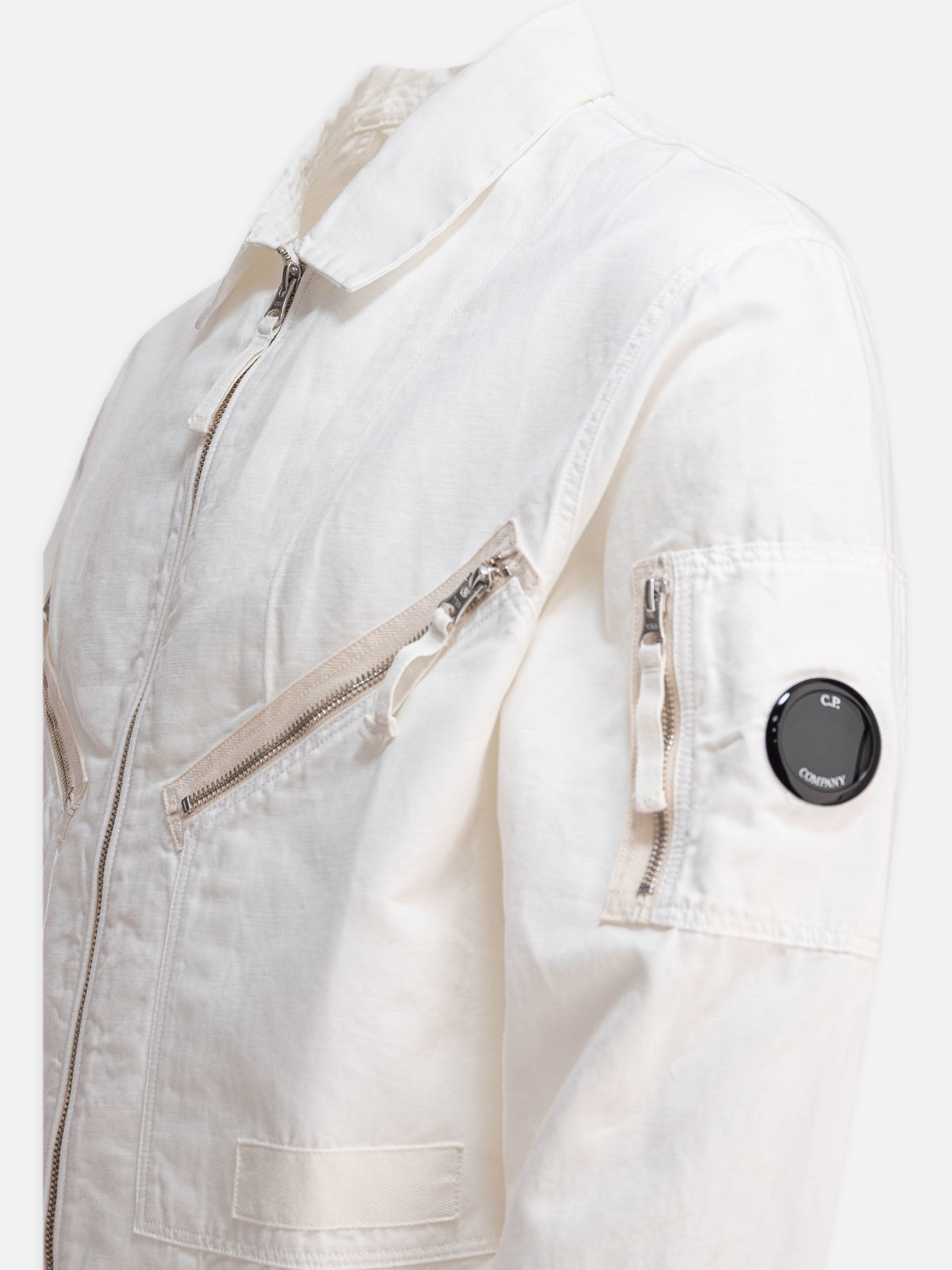 Overshirt jackets Solid colour  White - C.P. Company Men | PDP | VIETTI Online Store | Zoom-Modal_3
