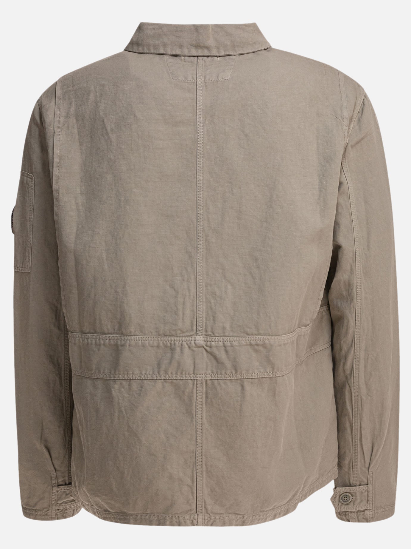 C.P. Company Cotton and linen overshirt 14449851_S Grey thumbnail_2
