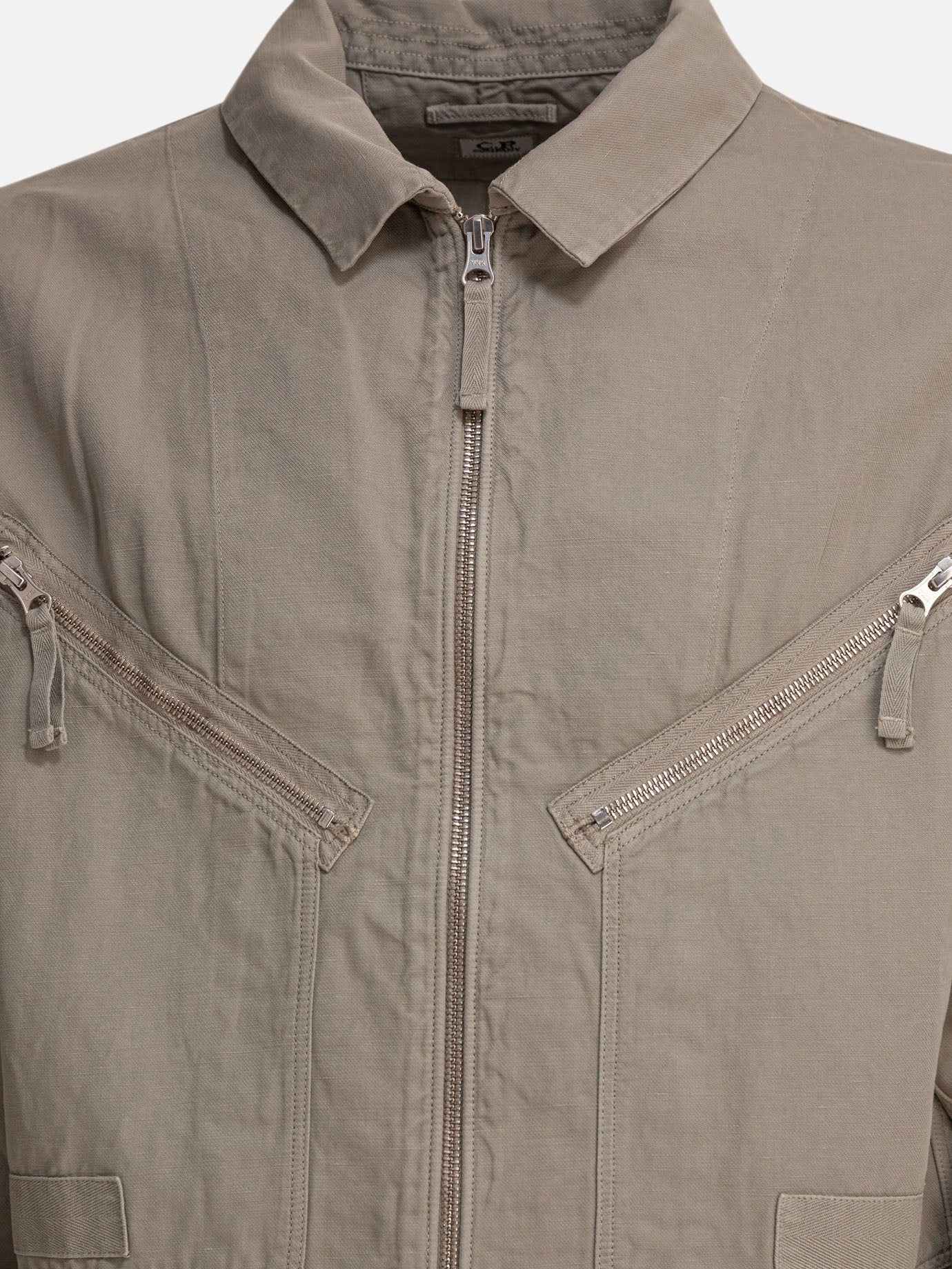 C.P. Company Cotton and linen overshirt Grey