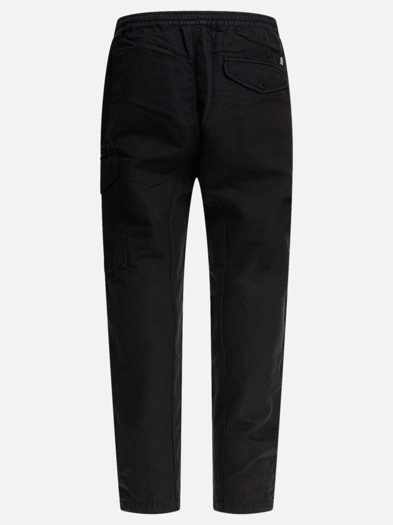 C.P. Company Cotton and linen cargo trousers 17151095_48 Black thumbnail_2