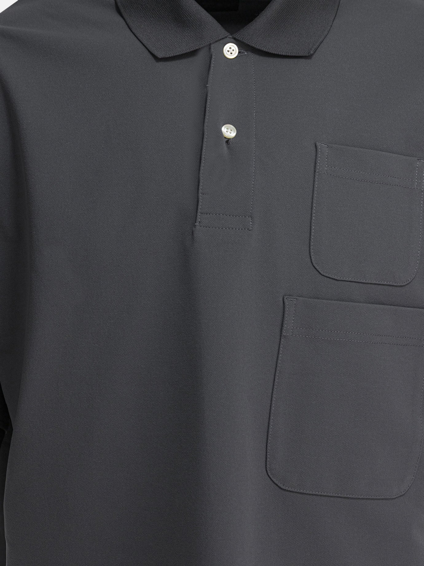 Daiwa Pier 39 Polo shirt with two pockets Grey