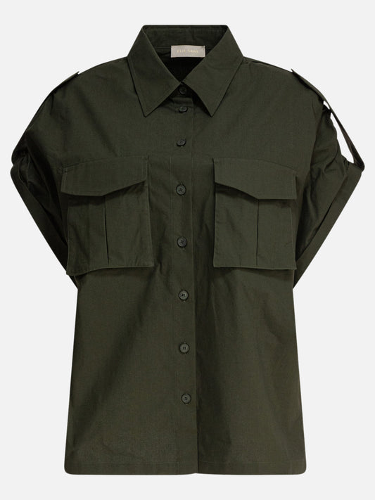 Elie Saab Cotton poplin shirt 16125782_38 Green 1