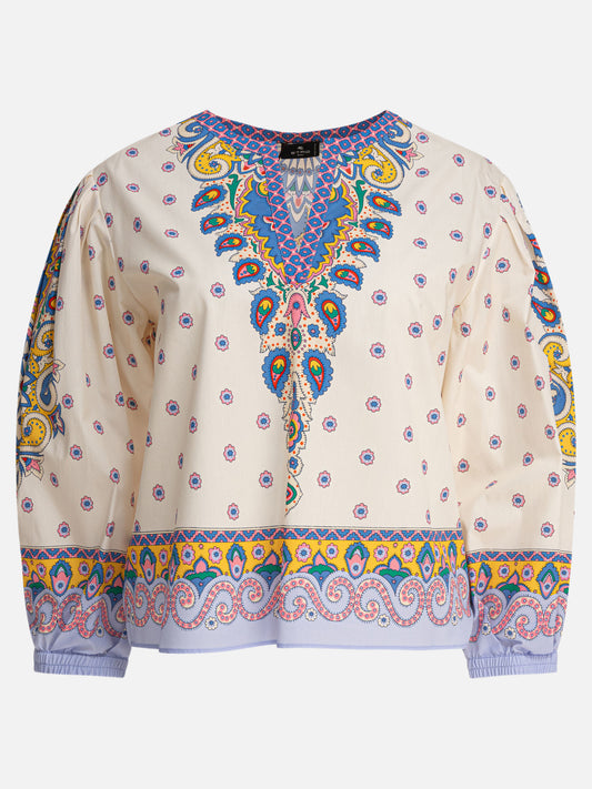 Etro Paisley print blouse 27928481_38 Beige 1