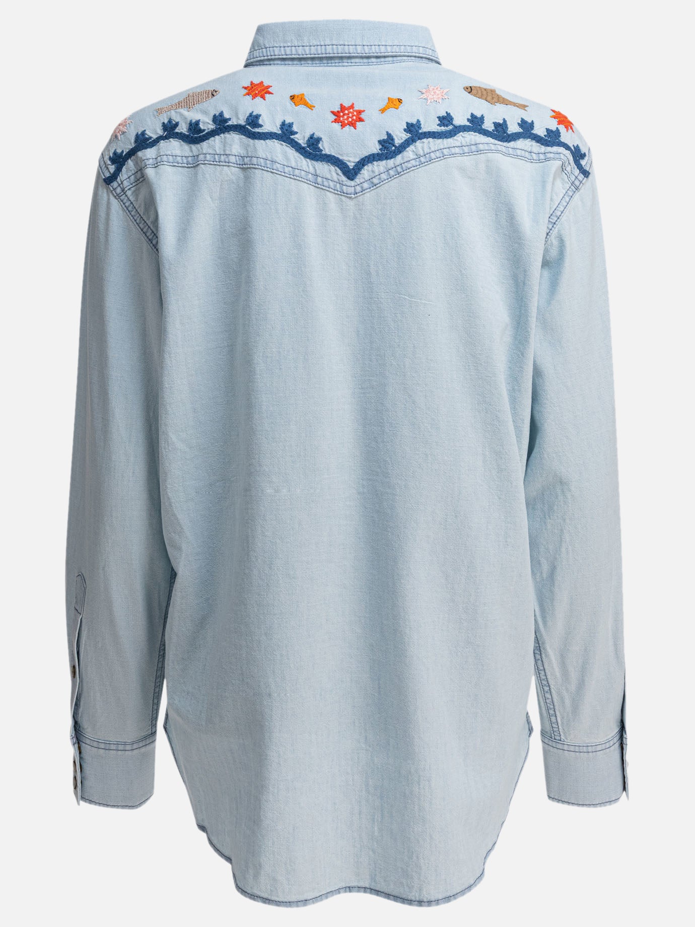 Filson Western-style embroidered shirt 13376002_XS Light blue thumbnail_2