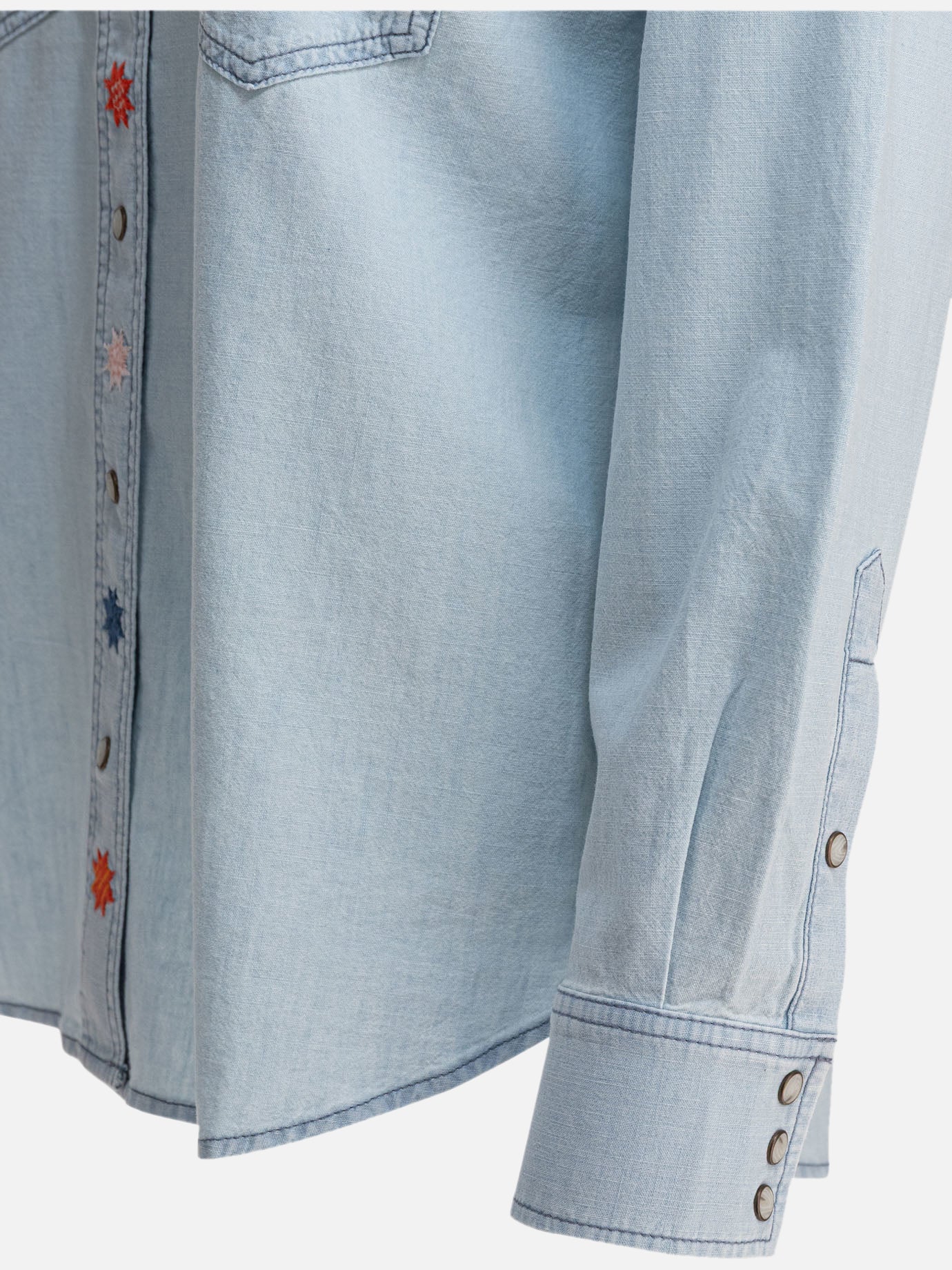 Filson Western-style embroidered shirt 13376002_XS Light blue thumbnail_4