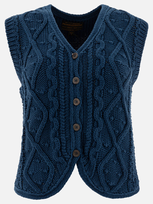 Filson Jacquard-Knitted vest 19965394_XS Blue 1