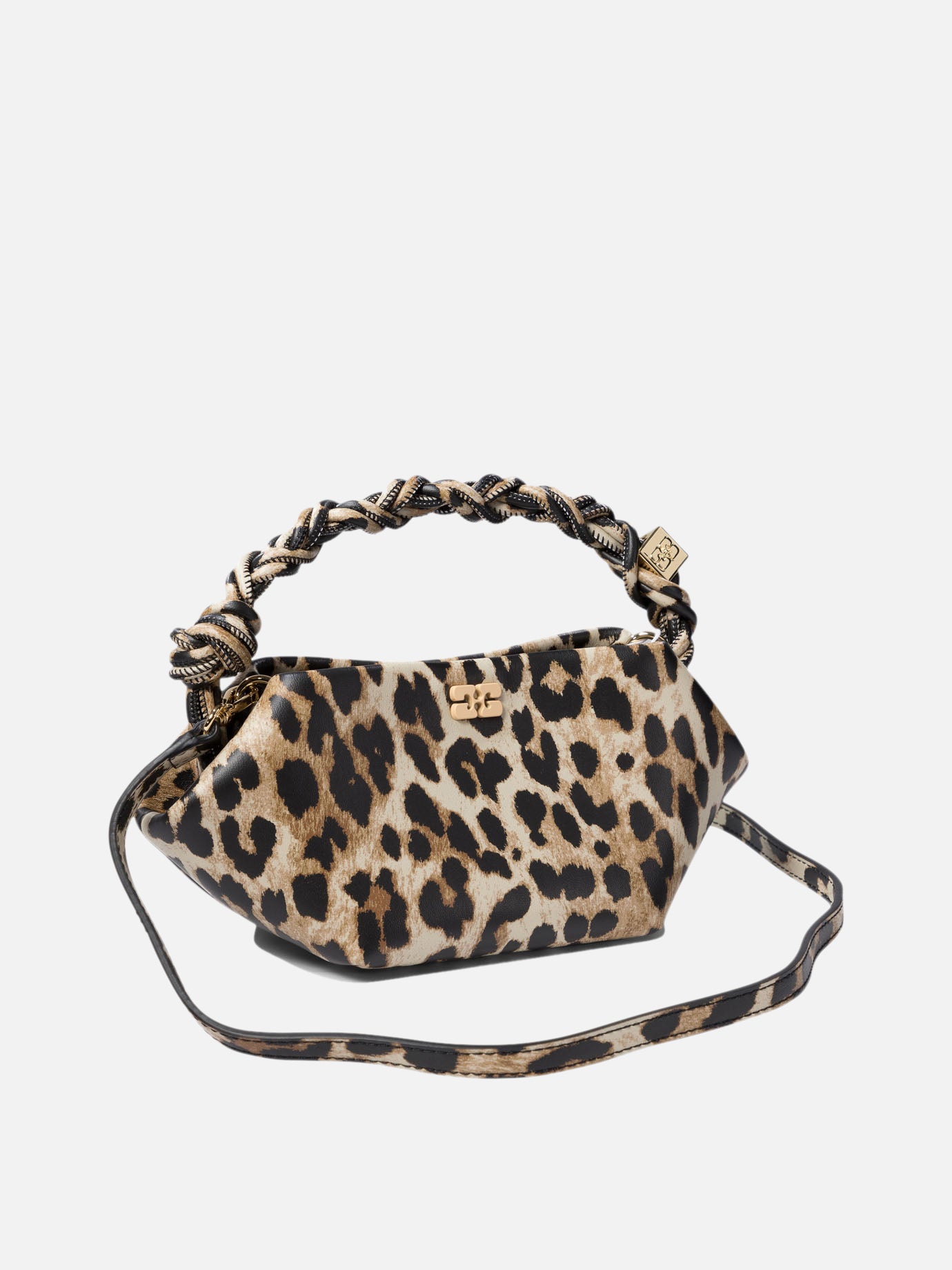 Small bags 65% recycled leather 19% polyurethane fibre 16% polyester  Brown - Ganni Women | PDP | VIETTI Online Store | Zoom-Modal_2
