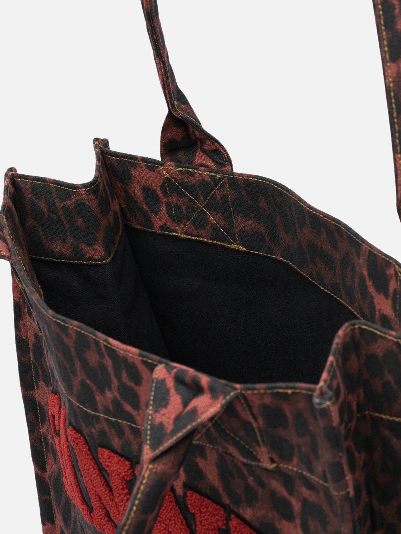 Ganni Leopard print tote bag 14640137_UNI Black thumbnail_5
