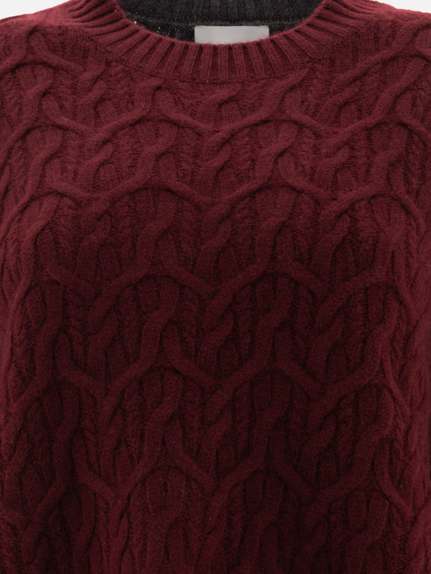 Ganni Bi-color crewneck sweater 15190232_S/M Bordeaux thumbnail_3