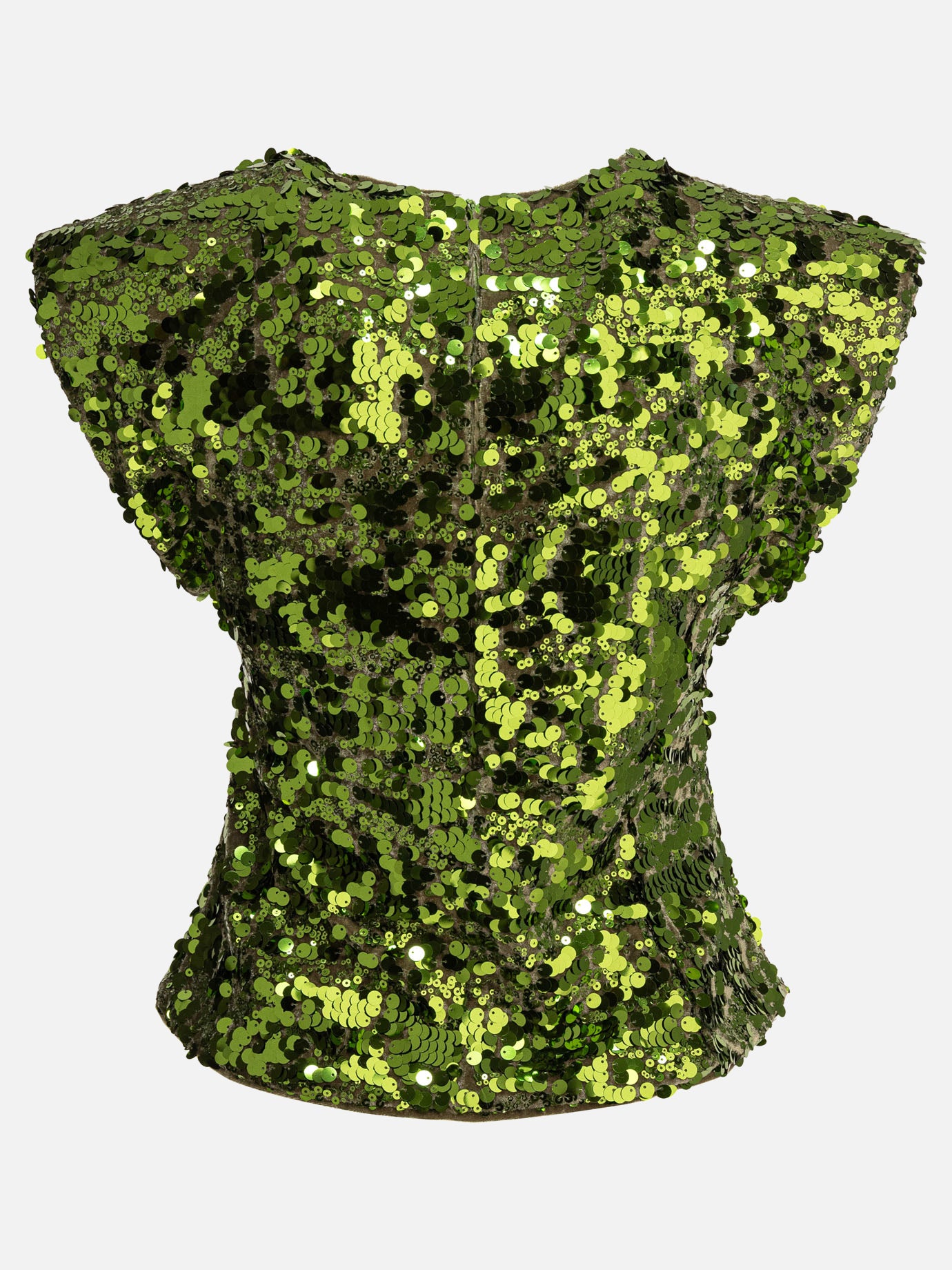 Ganni Velvet sequins blouse 14038317_34 Green thumbnail_2
