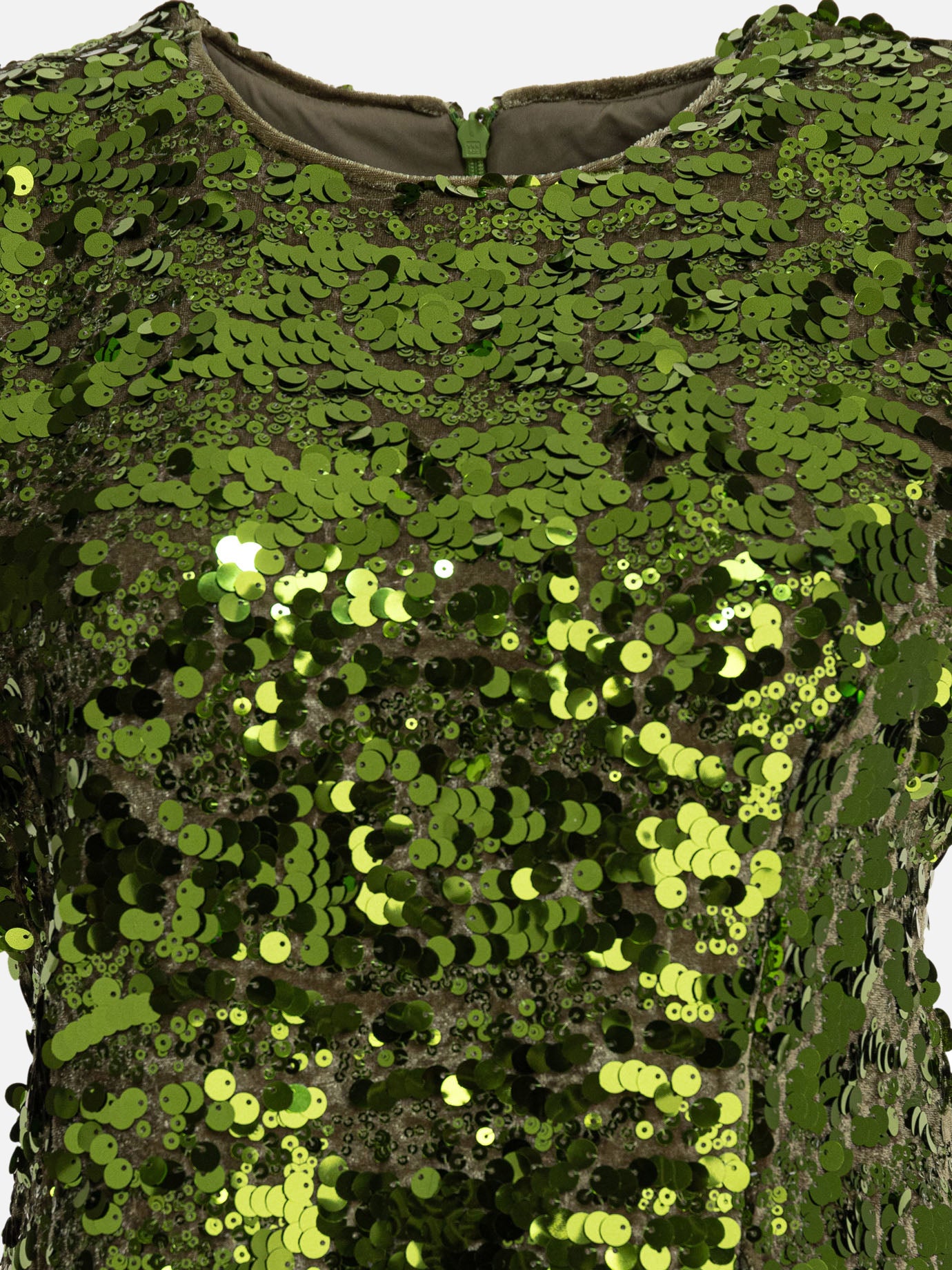 Ganni Velvet sequins blouse 14038317_34 Green thumbnail_3
