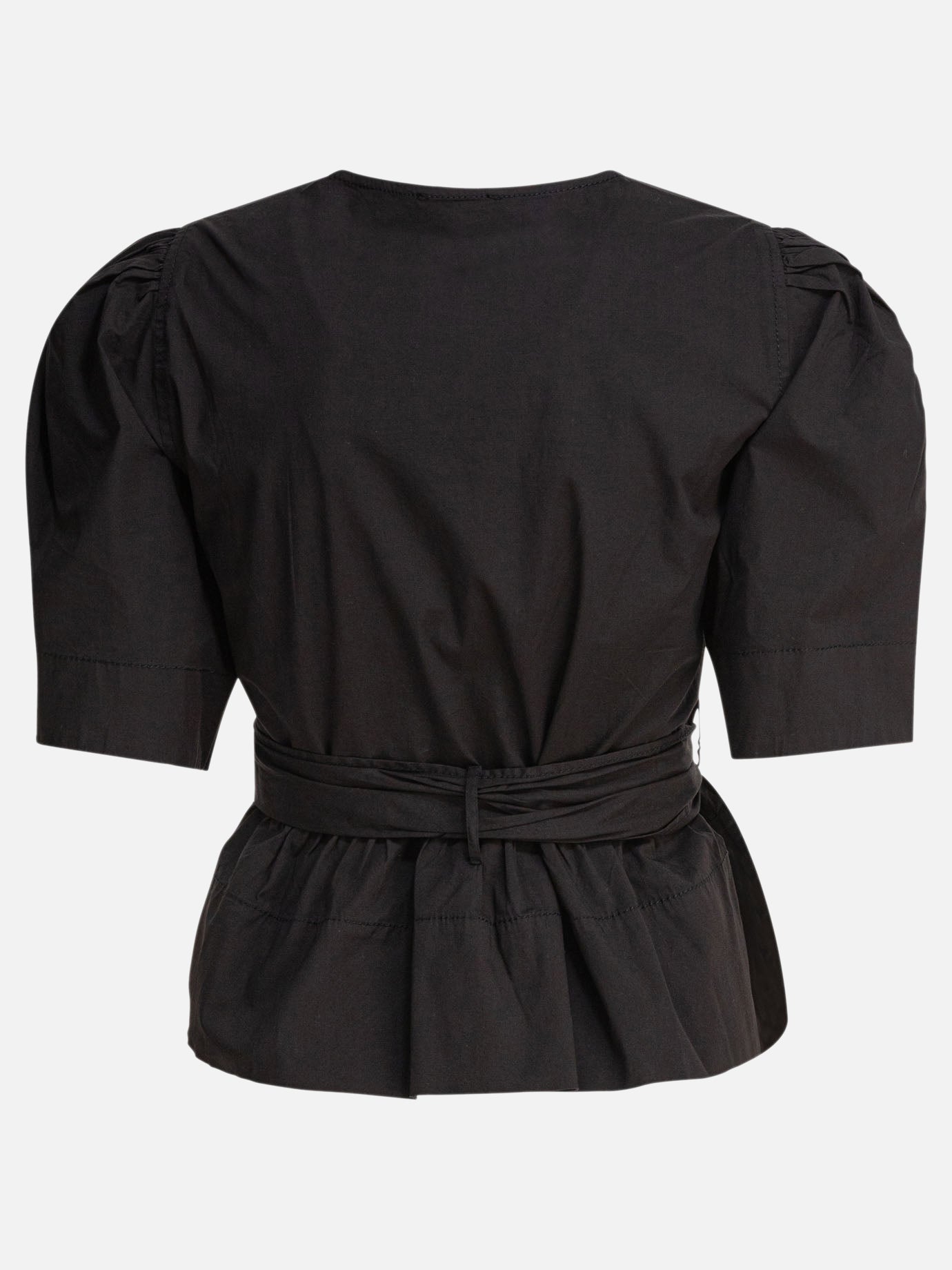 Blouses Solid colour  Black - Ganni Women | PDP | VIETTI Online Store | Zoom-Modal_2
