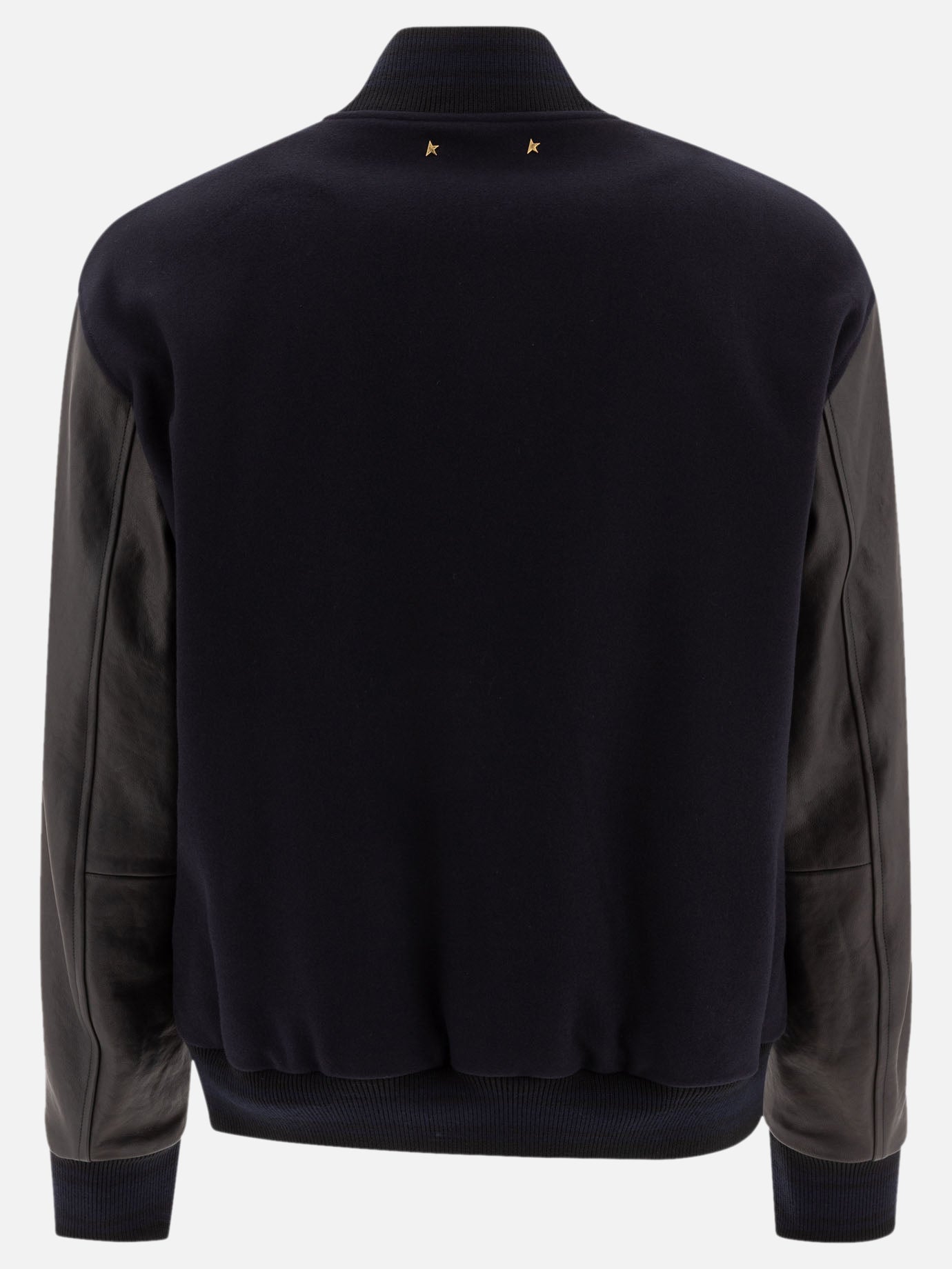 Golden Goose Wool and leather bomber jacket 18116440_48 Blue thumbnail_2