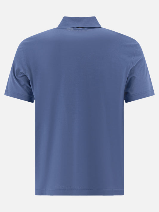 Polo shirts with buttons Solid colour  Light blue - Herno Men | PDP | VIETTI Online Store | 2
