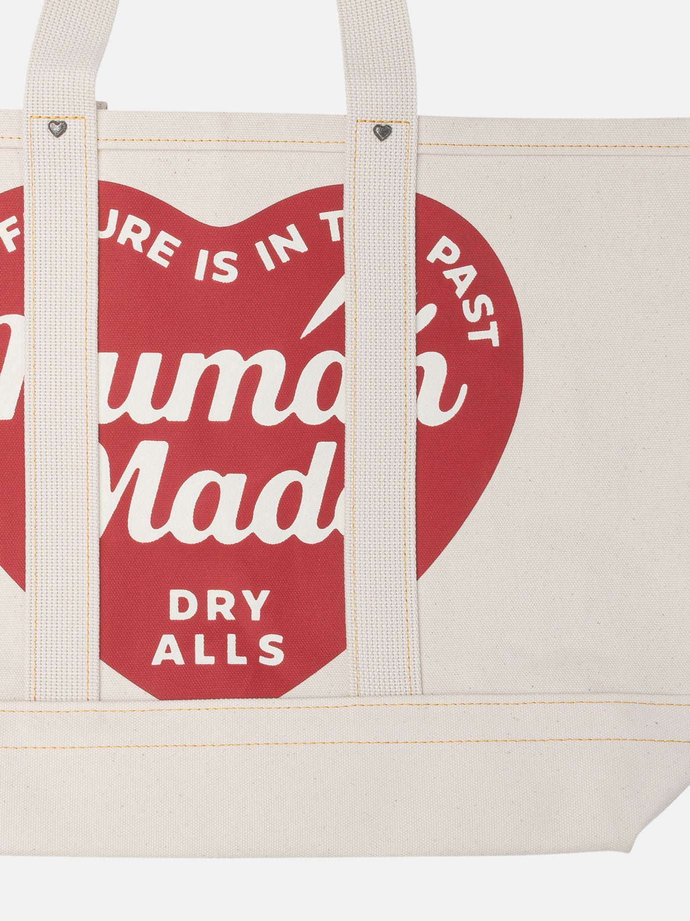Human Made Logo tote bag 16620640_UNI White thumbnail_3