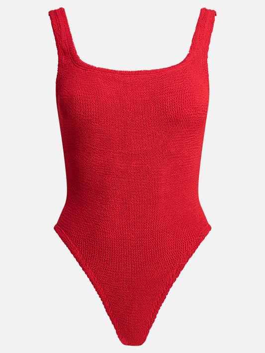 Hunza G Square Neck" swimsuit 15589571_UNI Red 1