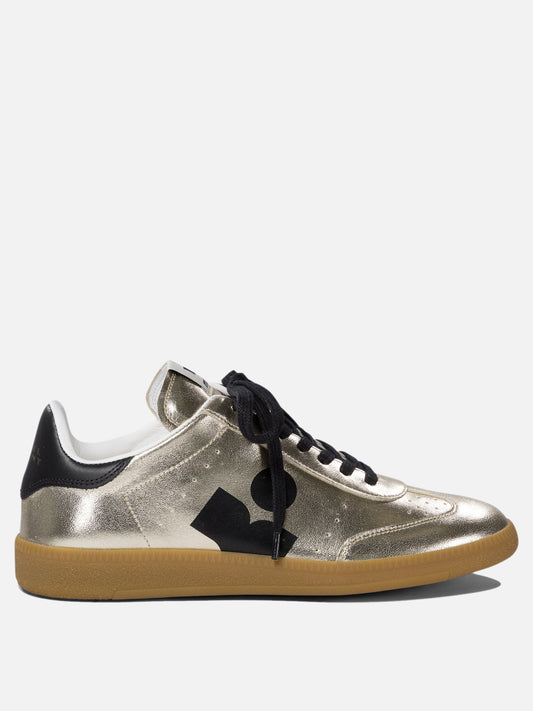 Low top sneakers 100% leather - 100% rubber  Gold - Isabel Marant Women | PDP | VIETTI Online Store 
