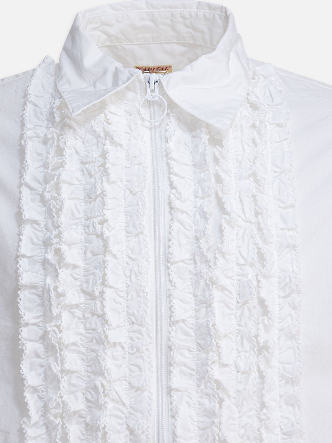KAPITAL Shirt with ruffles 28465338_3 White thumbnail_3