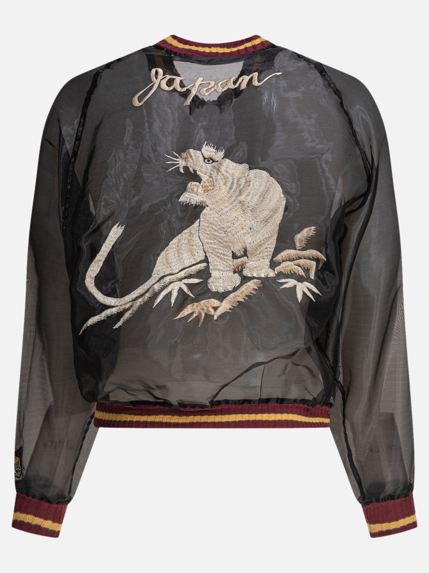 KAPITAL Bomber jacket &quot;Sheer Pearl Mosquito Guard&quot; 10689011_3 Black thumbnail_2