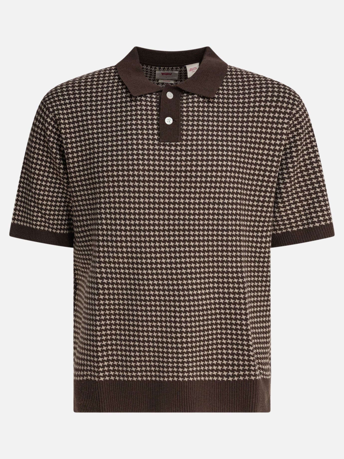 Levi&#39;s Knitted polo shirt 17224832_M Brown thumbnail_1