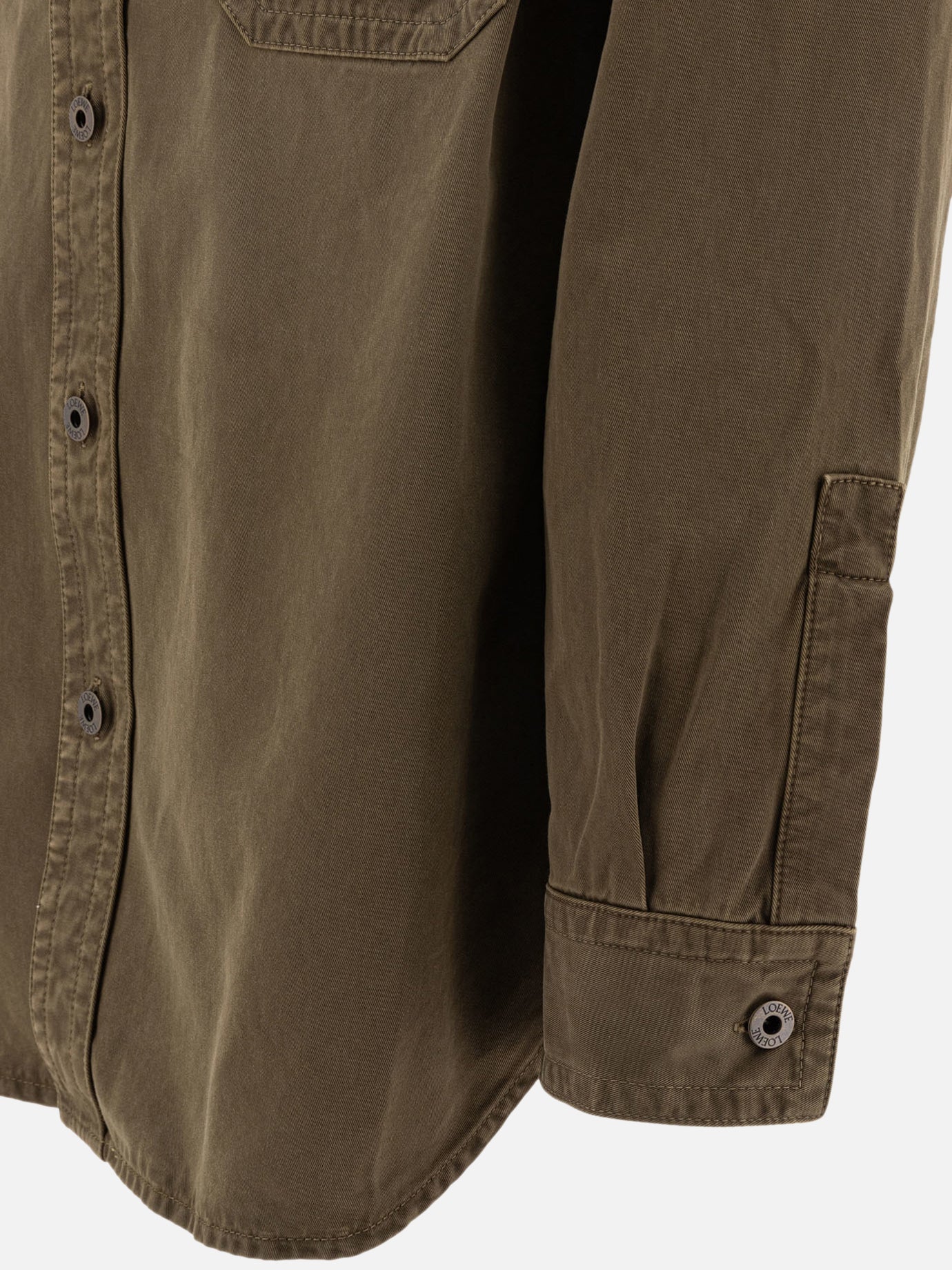 Loewe Cotton overshirt jacket 13887956_39 Green thumbnail_4