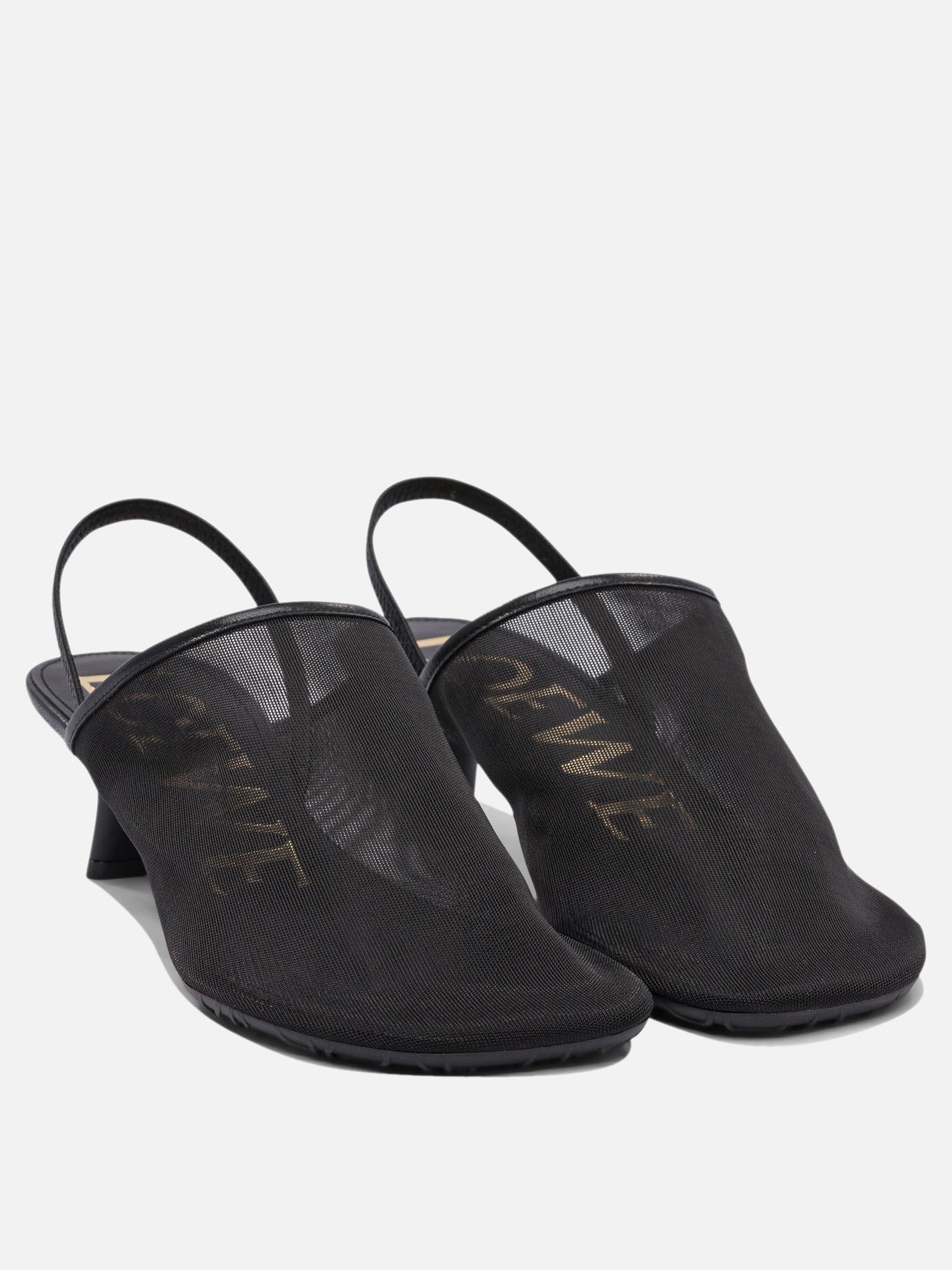 Loewe &quot;Petal&quot; 45mm mules 18788651_36 Black thumbnail_2