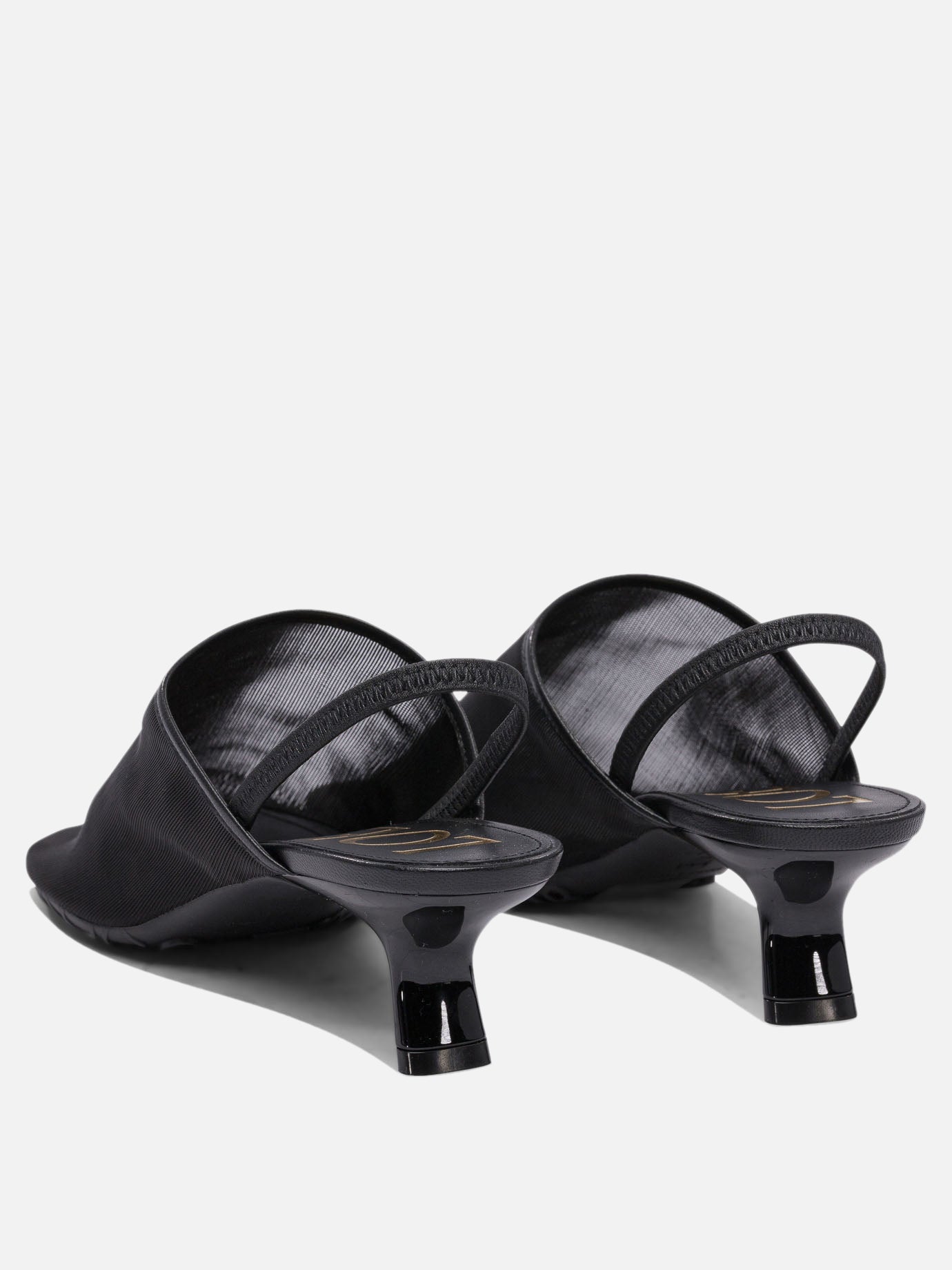 Loewe "Petal" 45mm mules Black