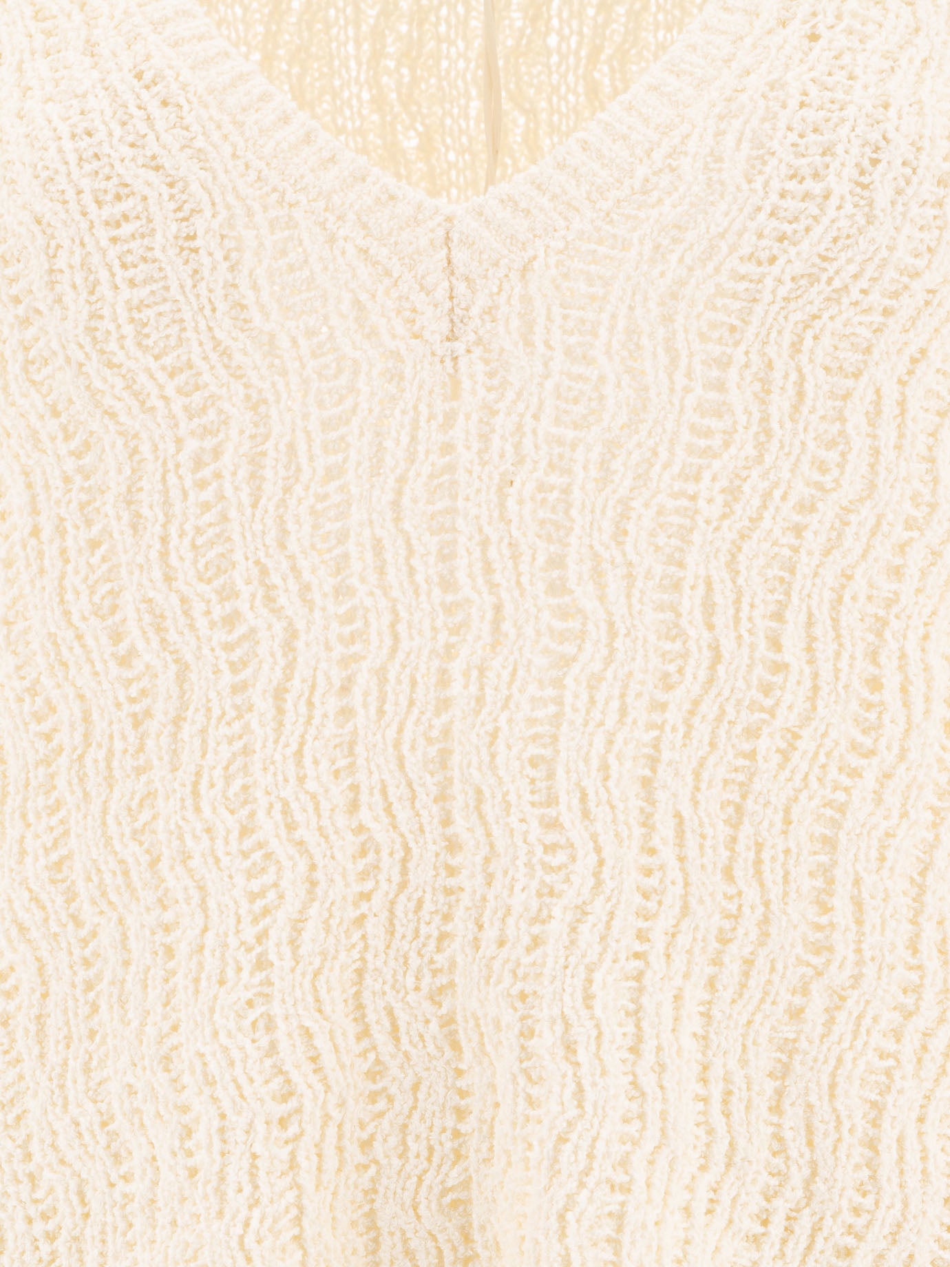 V neck sweaters Textured knit  White - Loulou Studio Women | PDP | VIETTI Online Store | Zoom-Modal_3
