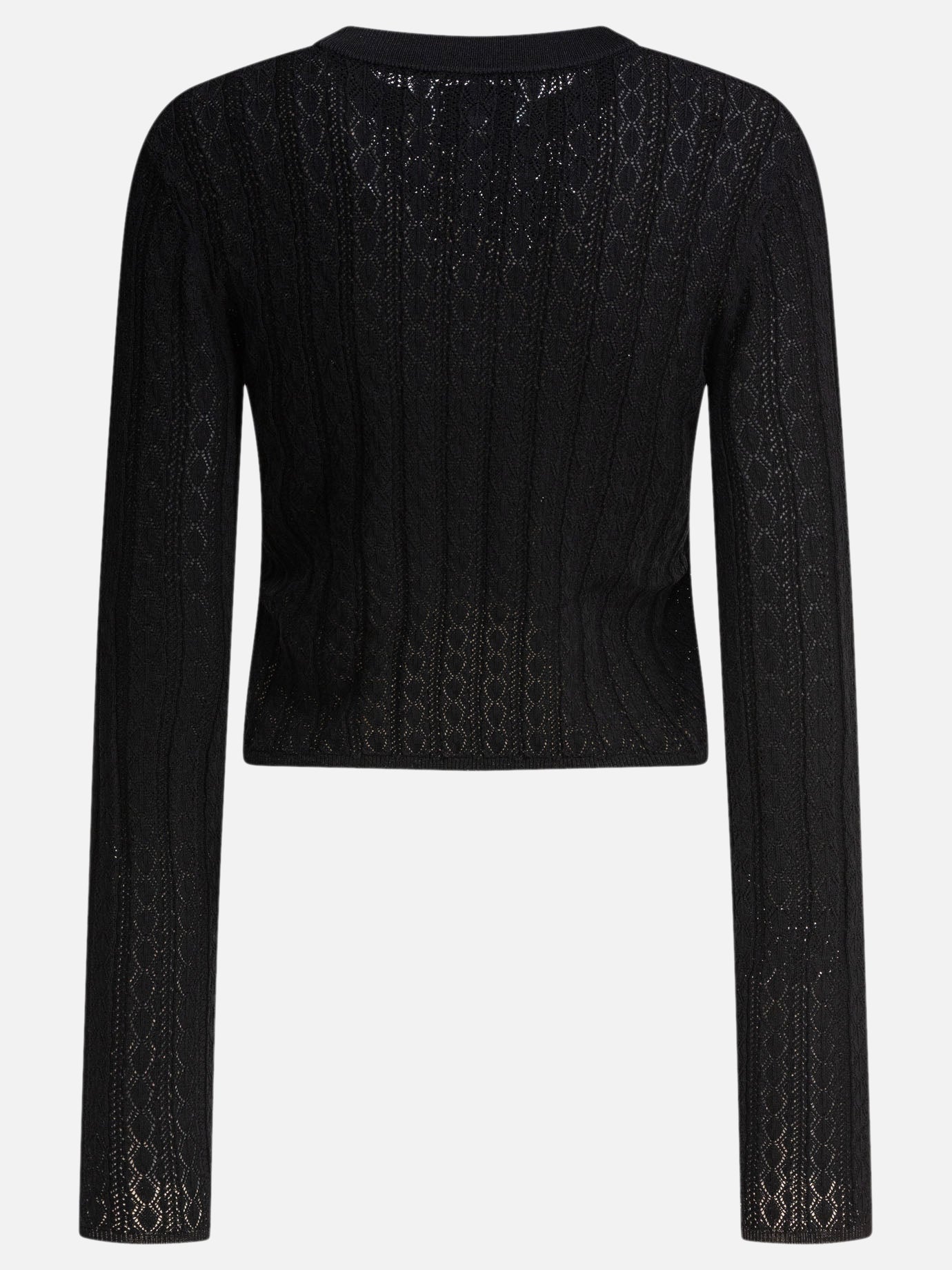 Crewneck sweaters Solid colour  Black - Loulou Studio Women | PDP | VIETTI Online Store | thumbnail_2