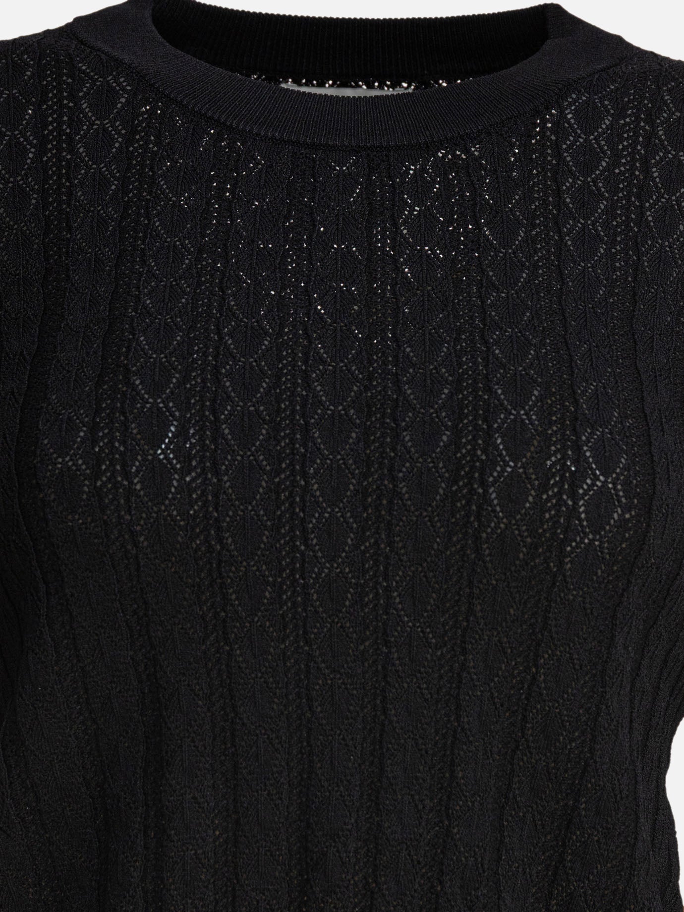 Crewneck sweaters Solid colour  Black - Loulou Studio Women | PDP | VIETTI Online Store | Zoom-Modal_3
