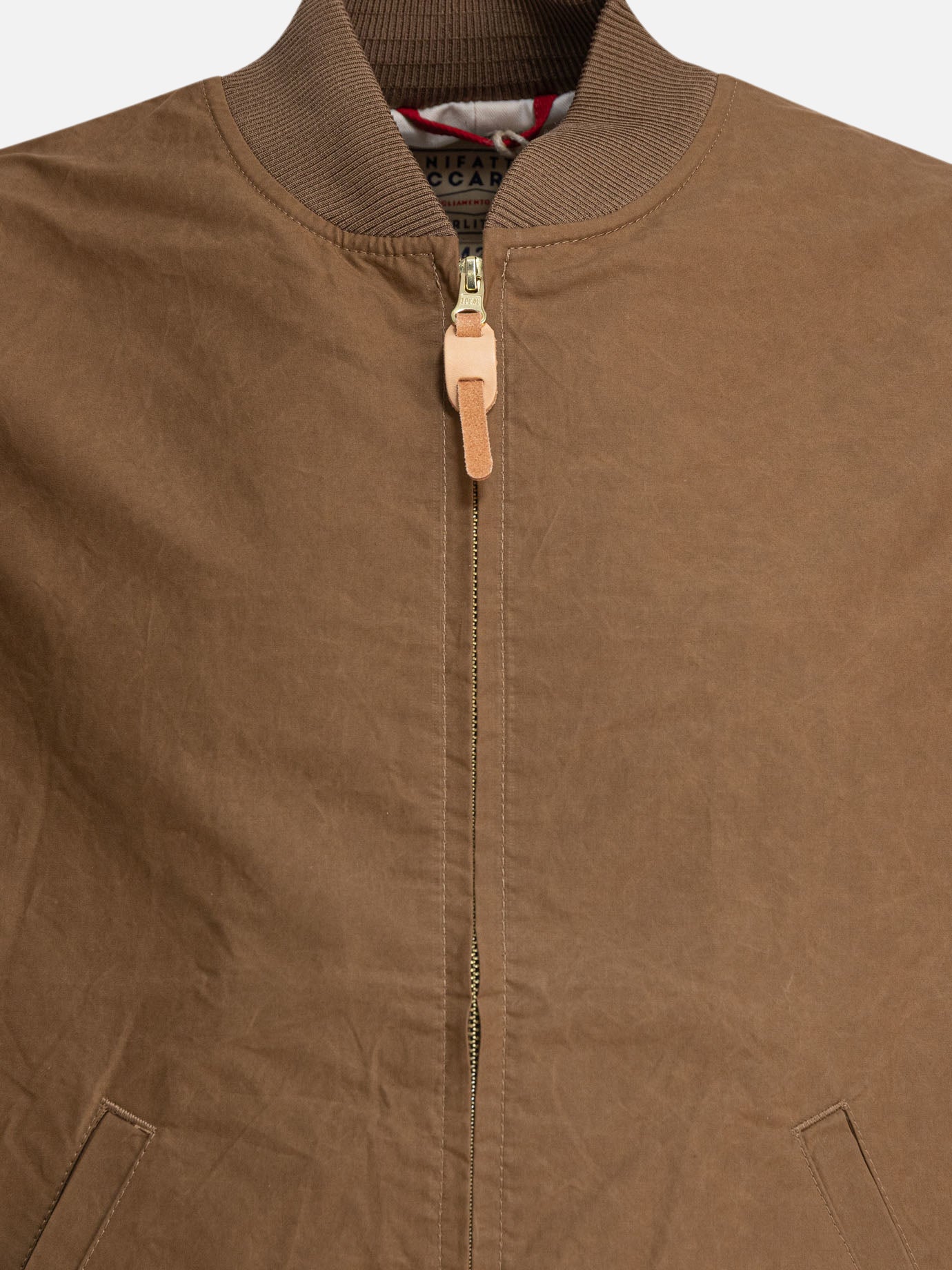 Bomber jackets Solid colour  Brown - Manifattura Ceccarelli Men | PDP | VIETTI Online Store | thumbnail_3