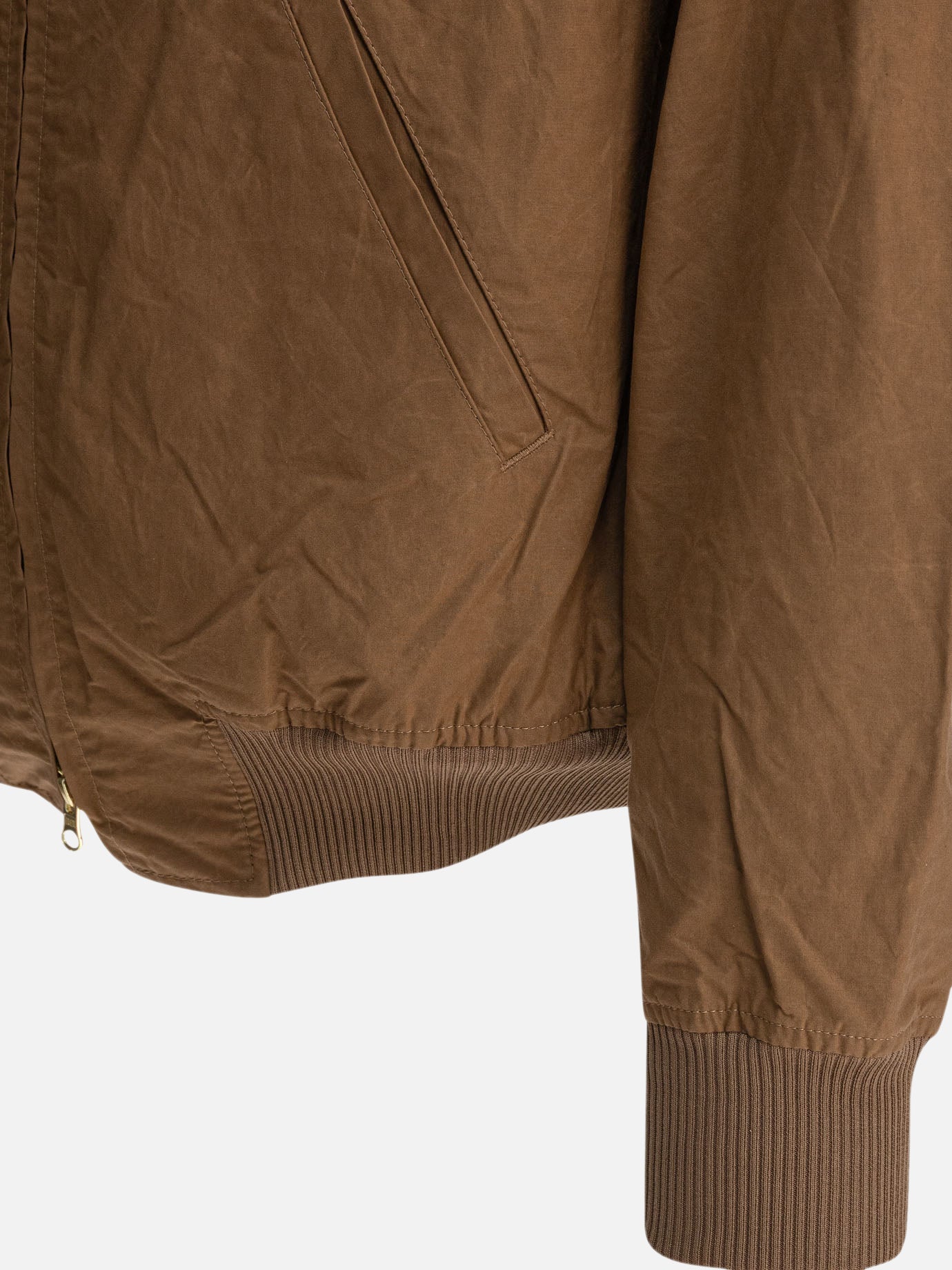Bomber jackets Solid colour  Brown - Manifattura Ceccarelli Men | PDP | VIETTI Online Store | thumbnail_4
