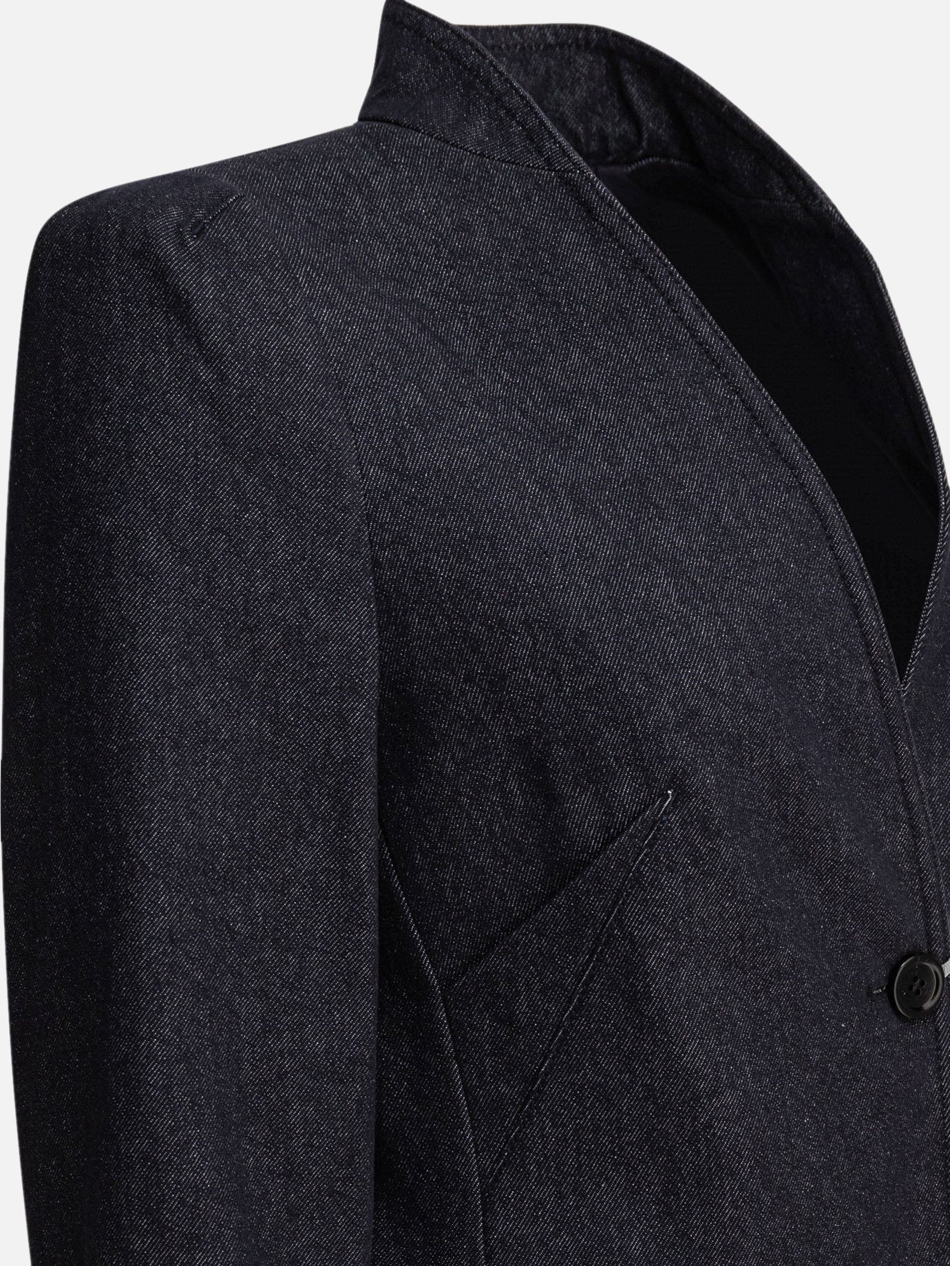Max Mara Denim-effect blazer 19540563_40 Blue thumbnail_3
