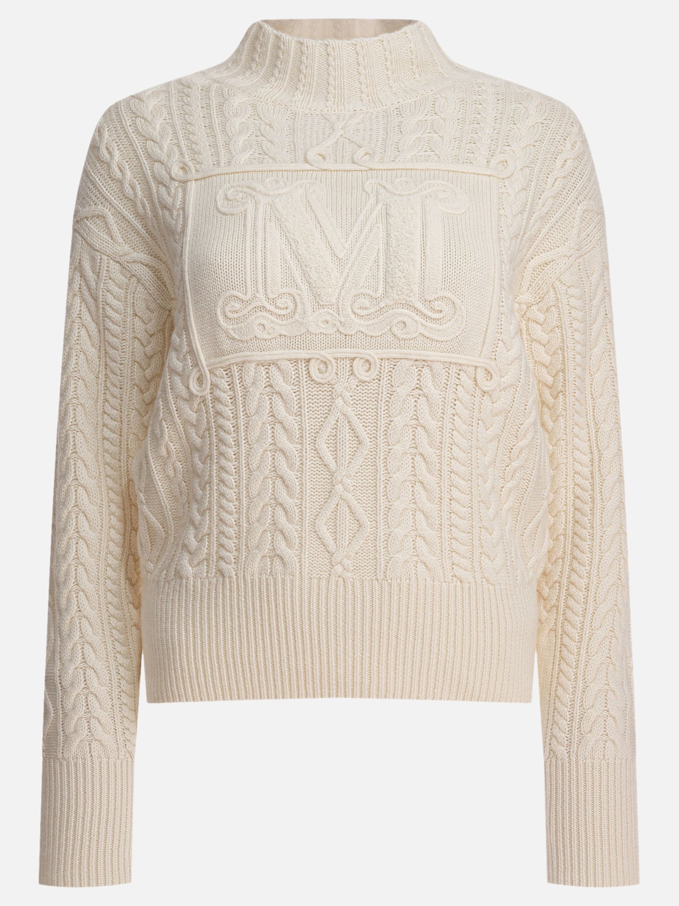Max Mara Wool and cashmere sweater 14492125_S White thumbnail_1