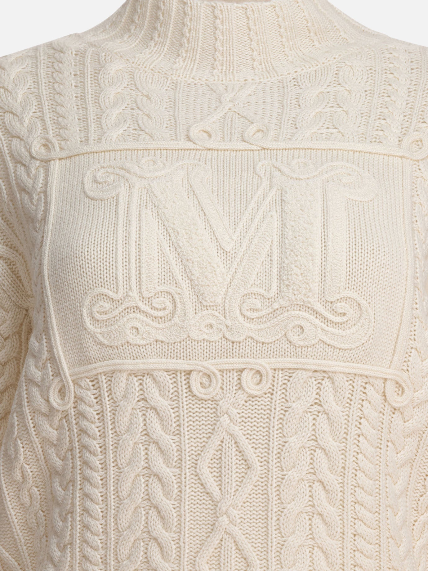 Max Mara Wool and cashmere sweater White