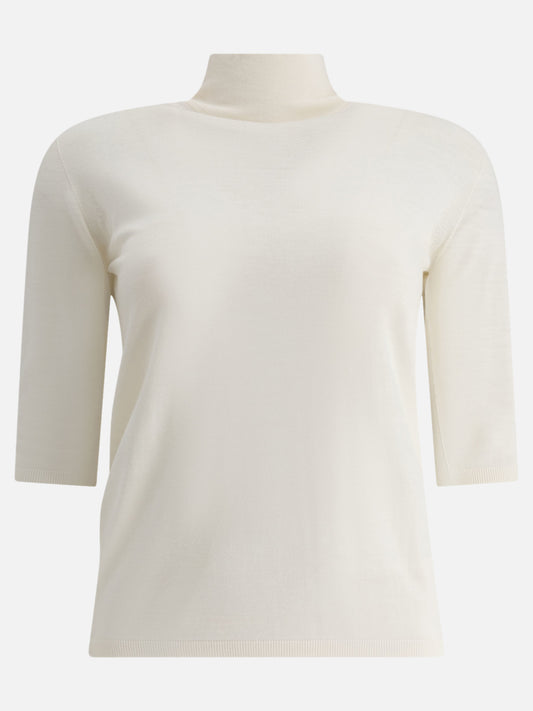 Mock neck t-shirts Solid colour  White - Max Mara Women | PLP | VIETTI Online Store 
