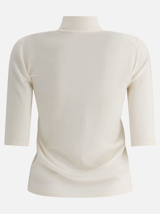 Mock neck t-shirts Solid colour  White - Max Mara Women | PLP | VIETTI Online Store | 2
